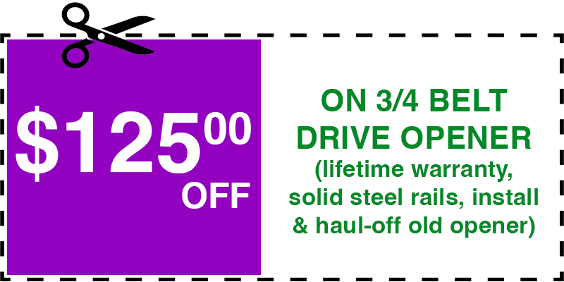 125 off garage door opener Springfield Gardens